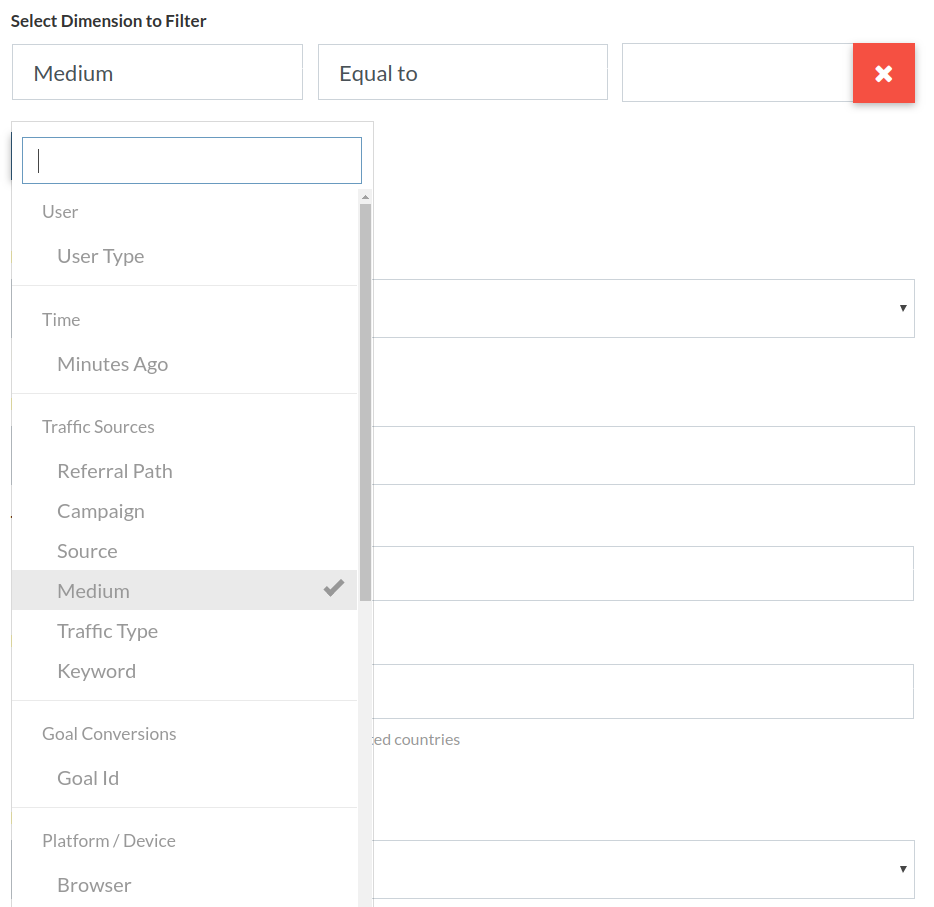 google analytics realtime alert filters